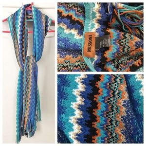 Missoni Fringe Metallic Scarf